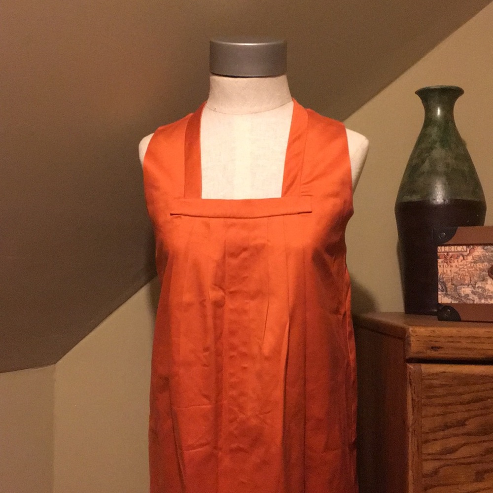 Rich orange mini dress